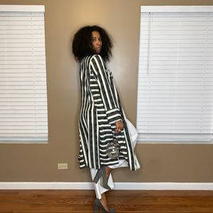 Cream & black stripes